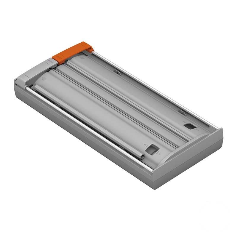 Porta Rollos plastico para Papel Film y Aluminio Cortador Gris