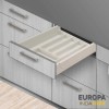 Cajón Cubertero de Cocina Europa PVC Blanco